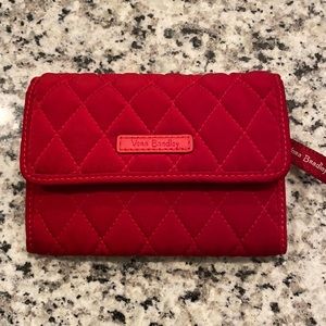 Red Vera Bradley quilted wallet